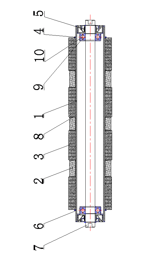 一種耐磨損<a href=http://www.zwbjp.com.cn target=_blank class=infotextkey>托輥</a>實(shí)用新型swt