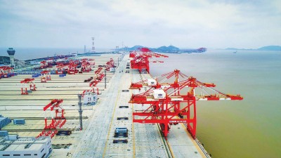 上海洋山深水港四期自動(dòng)化碼頭開(kāi)港在即