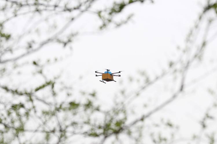 菜鳥無人機(jī)賦能商家 獅峰龍井第一采由無人機(jī)運(yùn)輸